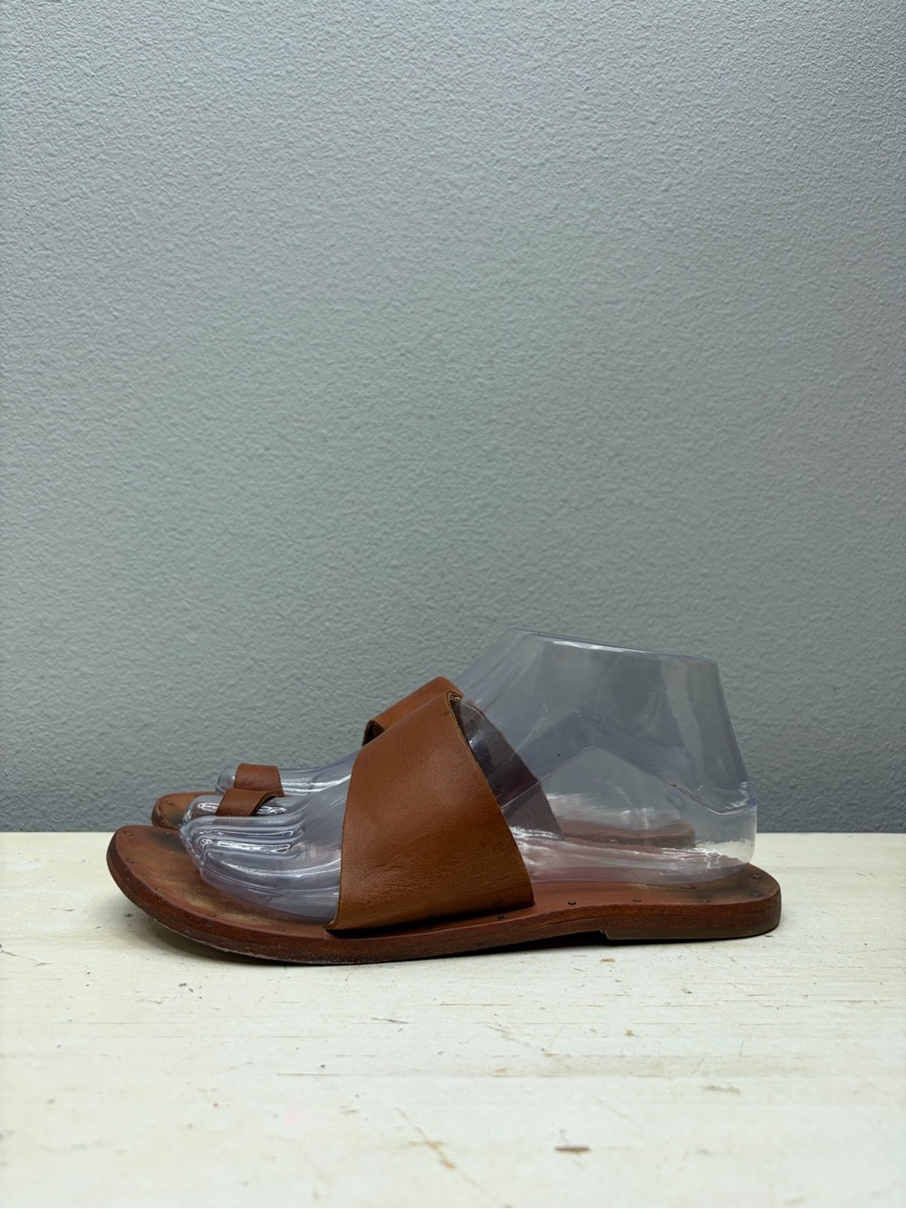 Beek Brown Leather Finch Sandals Size 8